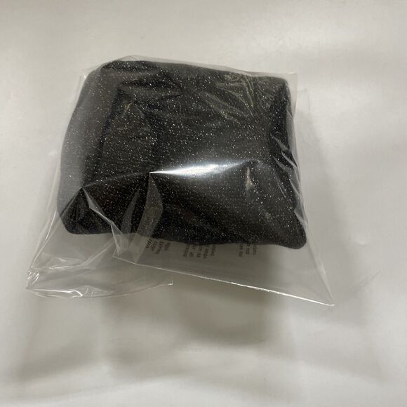 EXPRESS Black Silver METALLIC SPARKLE SWEATER Knit Top FULL Zip Back XS - Picture 9 of 9